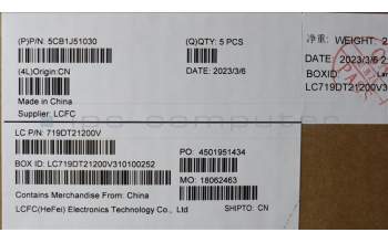 Lenovo 5CB1J51030 Tastatur inkl. Topcase ASM_POR L82UU CG