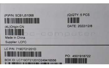 Lenovo 5CB1J51068 Tastatur inkl. Topcase ASM_TC L82UU SG