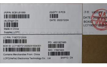 Lenovo 5CB1J51069 Tastatur inkl. Topcase ASM_THAI L82UU SG