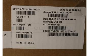 Lenovo 5CB1J51275 Tastatur inkl. TopcaseASM_ENG C82VG NFP CG