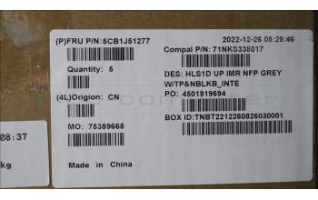 Lenovo 5CB1J51277 Tastatur inkl. TopcaseASM_EURO ENG C82VG NFP CG