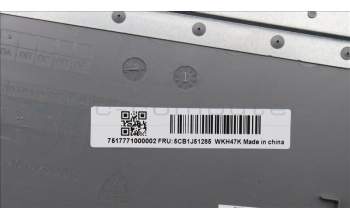 Lenovo 5CB1J51285 Tastatur inkl. TopcaseASM_UK C82VG NFP CG