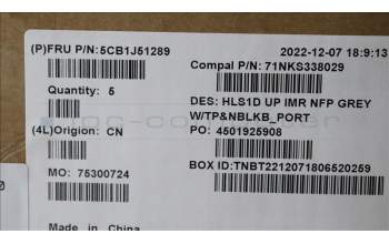 Lenovo 5CB1J51289 Tastatur inkl. TopcaseASM_POR C82VG NFP CG