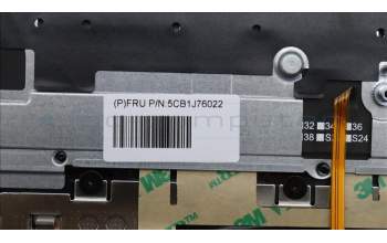 Lenovo 5CB1J76022 Tastatur inkl. Topcase ASM_BUL H82WUSTGY