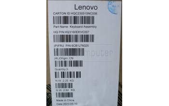 Lenovo 5CB1J76025 Tastatur inkl. Topcase ASM_EURO ENG H82WUSTGY