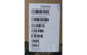 Lenovo 5CB1K02703 Tastatur inkl. Topcase ASM_NORDIC H82WUSTGY