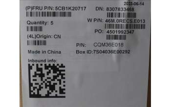 Lenovo 5CB1K20717 Tastatur inkl. Topcase ASM_ITA W82XX AB BL