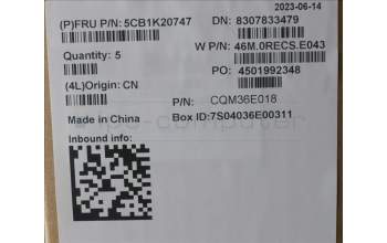 Lenovo 5CB1K20747 Tastatur inkl. Topcase ASM_UK W82XX AB