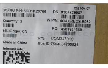 Lenovo 5CB1K20766 Tastatur inkl. Topcase ASM_BEL W82XX AB