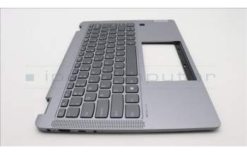 Lenovo 5CB1K20782 C-Cover with keyboard, English, Arctic Grey, Backlight, US
