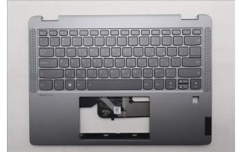 Lenovo 5CB1K20803 C-Cover with keyboard, Hebrew, Arctic Grey, Backlight