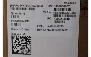 Lenovo 5CB1K20803 C-Cover with keyboard, Hebrew, Arctic Grey, Backlight