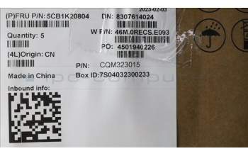 Lenovo 5CB1K20804 Tastatur inkl. Topcase ASM_HUN W82XX AG BL