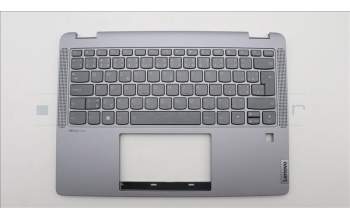Lenovo 5CB1K20811 C-Cover with keyboard, Czech/Slovakian, Arctic Grey, Backlight