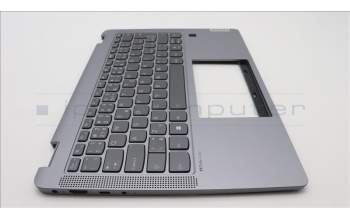 Lenovo 5CB1K20811 C-Cover with keyboard, Czech/Slovakian, Arctic Grey, Backlight