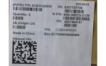 Lenovo 5CB1K20850 Tastatur inkl. Topcase ASM_ITA W82XX SB BL