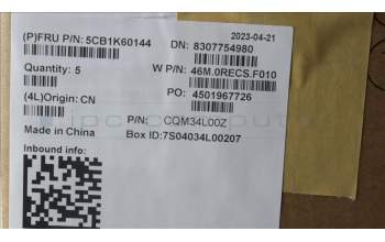 Lenovo 5CB1K60144 Tastatur inkl. Topcase ASM_ITA W 82XY AG