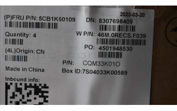 Lenovo 5CB1K62410 Tastatur inkl. Topcase schweiz W 82XY AG