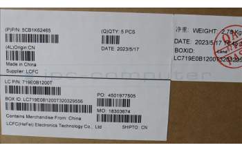 Lenovo 5CB1K62465 Tastatur inkl. Topcase ASM_FRA L83B1 OAT