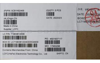 Lenovo 5CB1K62468 Tastatur inkl. Topcase deutsch L83B1 OAT