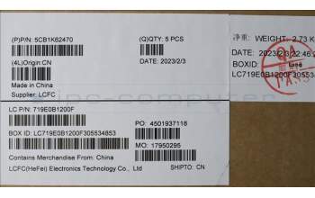 Lenovo 5CB1K62470 Tastatur inkl. Topcase ASM_HBW L83B1 OAT