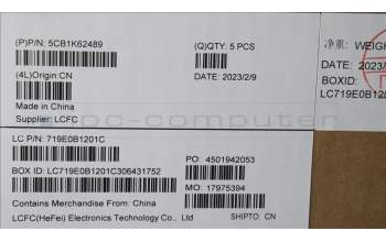 Lenovo 5CB1K62489 Tastatur inkl. Topcase ASM_USA ENG L83B1 OAT