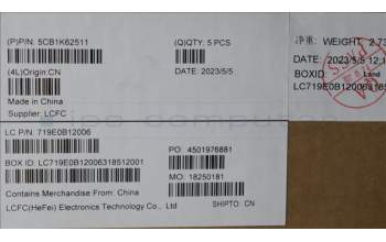 Lenovo 5CB1K62511 Tastatur inkl. Topcase ASM_BRL L83B1 STGY