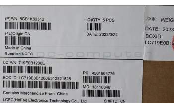 Lenovo 5CB1K62512 Tastatur inkl. Topcase ASM_BUL L83B1 STGY