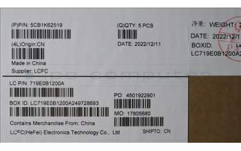 Lenovo 5CB1K62519 Tastatur inkl. Topcase deutsch L83B1 STGY