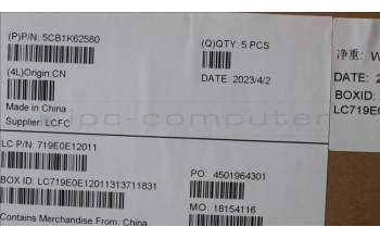 Lenovo 5CB1K62580 Tastatur inkl. Topcase ASM_TC L83AY SG