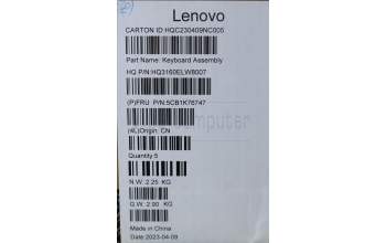 Lenovo 5CB1K76747 Tastatur inkl. Topcase schweiz_H 82WV NFPSTGY