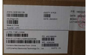 Lenovo 5CB1K91139 Tastatur inkl. Topcase ASM_ENG L82XB AB NBL