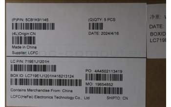 Lenovo 5CB1K91145 Tastatur inkl. Topcase ASM_POR L82XB AB NBL