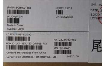 Lenovo 5CB1K91168 Tastatur inkl. Topcase ASM_UKR L82XB AB NBL