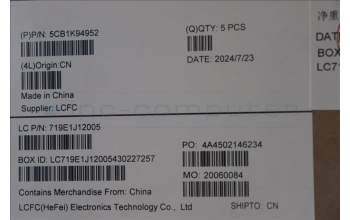 Lenovo 5CB1K94952 Tastatur inkl. Topcase ASM_GRE L82XB AG BL