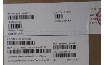 Lenovo 5CB1K94971 Tastatur inkl. Topcase ASM_UKR L82XB AG BL