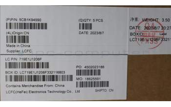 Lenovo 5CB1K94990 Tastatur inkl. Topcase ASM_HBW L82XB AG NBL