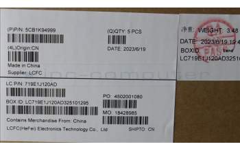 Lenovo 5CB1K94999 Tastatur inkl. Topcase ASM_BUL L82XB AG NBL