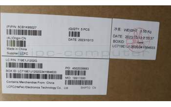 Lenovo 5CB1K95027 Tastatur inkl. Topcase ASM_SLV L82XB AGFP BL