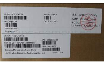 Lenovo 5CB1K95029 Tastatur inkl. Topcase schweiz L82XB AGFP BL