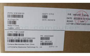 Lenovo 5CB1K95103 Tastatur inkl. Topcase spanisch L82XB FB NBL