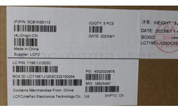 Lenovo 5CB1K95113 Tastatur inkl. Topcase deutsch L82XB FB NBL