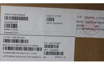 Lenovo 5CB1K95239 Tastatur inkl. Topcase ASM_FRA L82XM AB NBL