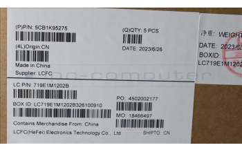 Lenovo 5CB1K95275 Tastatur inkl. Topcase ASM_ITA L82XM ABFP BL