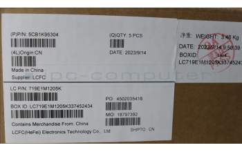 Lenovo 5CB1K95304 Tastatur inkl. Topcase deutsch L82XM ABFP NBL