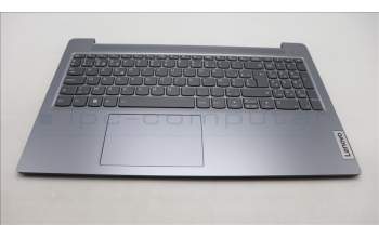 Lenovo 5CB1K96784 C-Cover with keyboard, Belgian, Arctic Grey, Backlight, UK