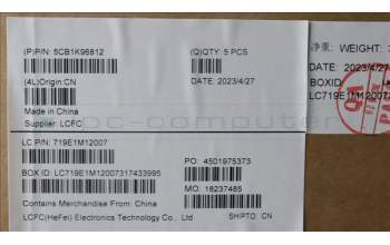 Lenovo 5CB1K96812 Tastatur inkl. Topcase ASM_UK L82XM AG BL