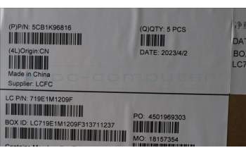 Lenovo 5CB1K96816 Tastatur inkl. Topcase ASM_UK L82XM AG NBL