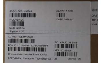 Lenovo 5CB1K96849 Tastatur inkl. Topcase ASM_BUL L82XM AGFP BL