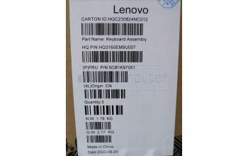 Lenovo 5CB1K97051 Tastatur inkl. Topcase ASM_HUN H83ALARGY